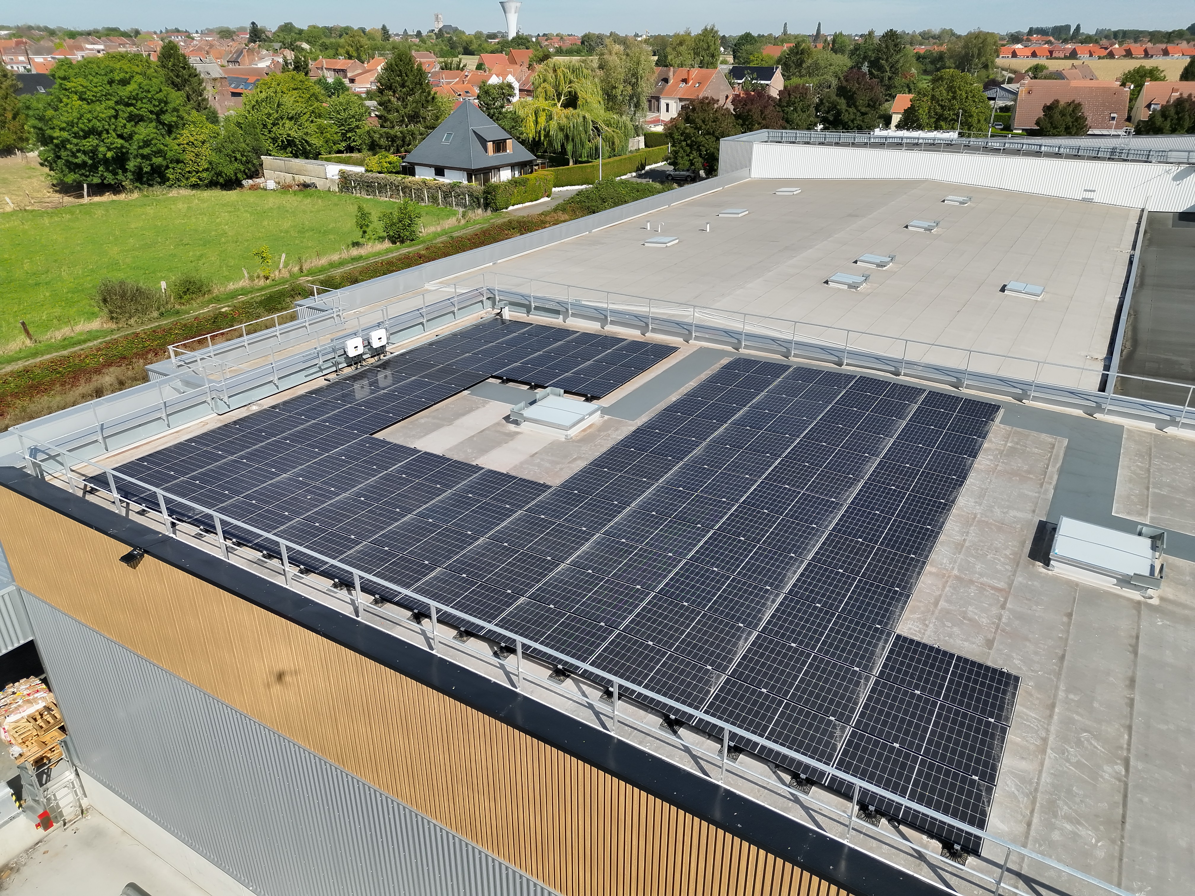 Inspection thermique photovoltaïque - Intermarché à Carvin